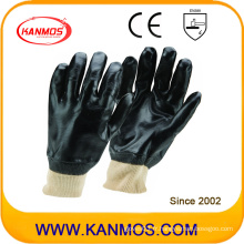 Gants en PVC à main travaillée à la main de sécurité industrielle anti-acide (51203J)